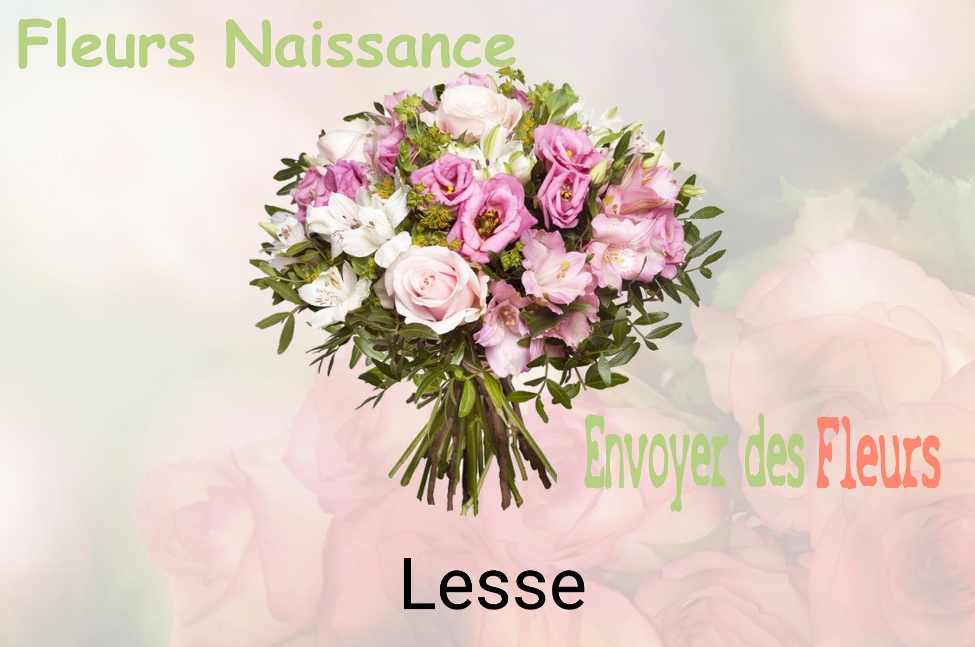 Bouquet de fleurs de naissance livré à Lesse